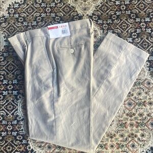 Izod size 12 boys dress pants slim fit khaki 🩵